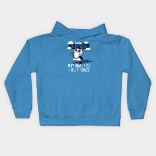 Warning - Older Person Who Yells At Clouds Kids Hoodie